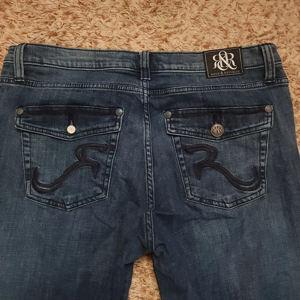 Rock & Republic Kasandra Womens‎ 16 Boot Cut Mid Rise Jeans